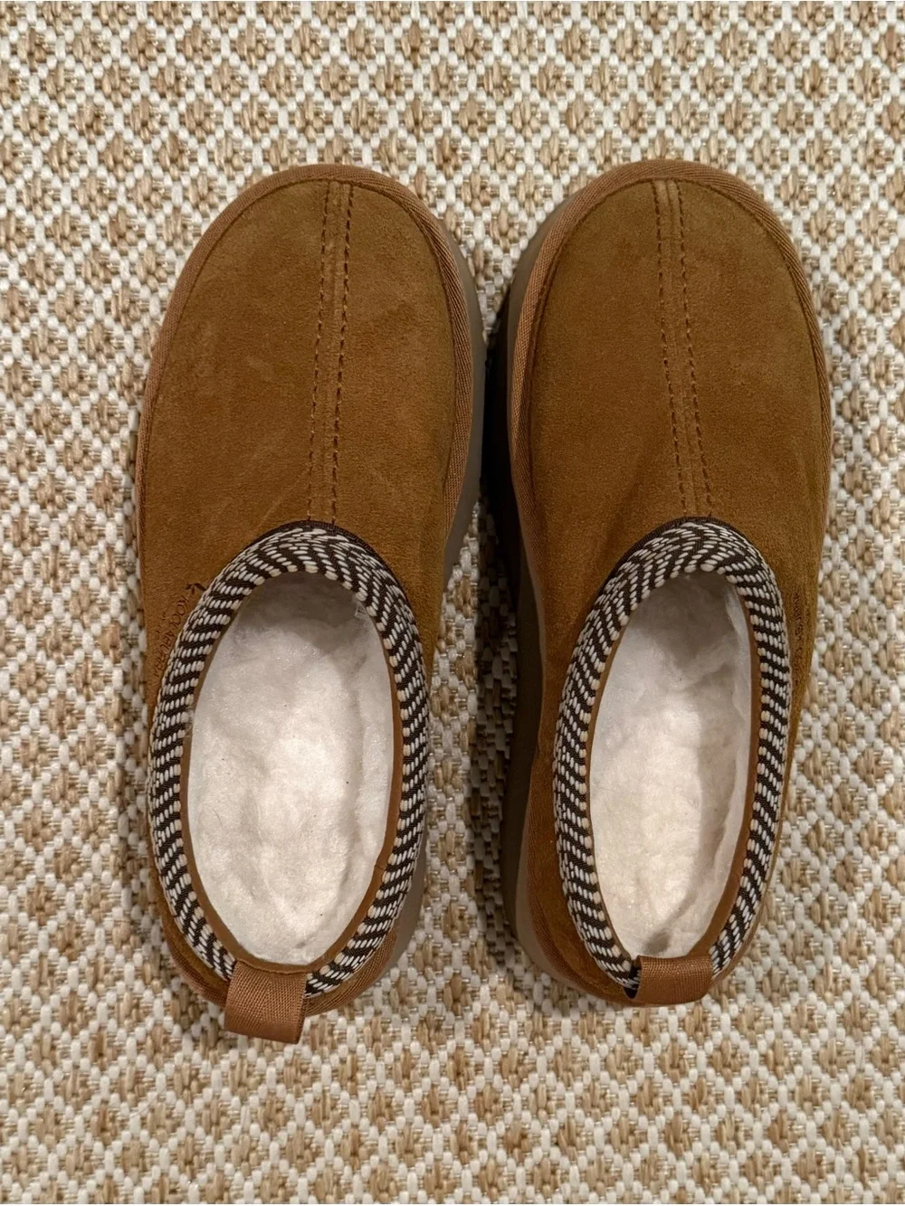 Koolaburra Tan Suede Slip-On Platform Loafers